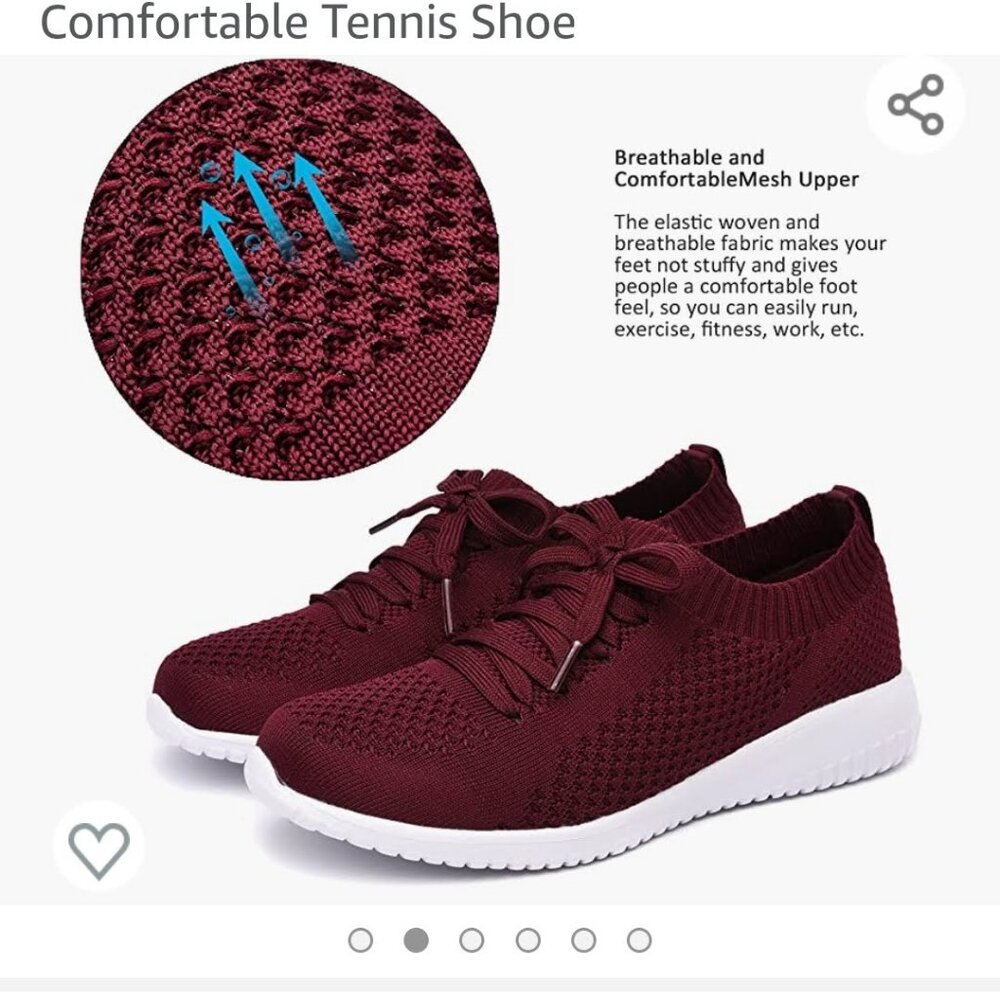 Women's Running Shoes Lightweight Comfortable Mesh Sports Shoes (NEW) - Picture 1 of 11
